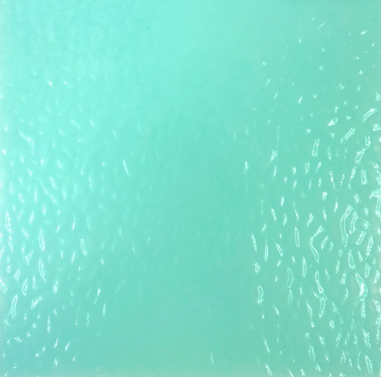 Wissmach PALE AQUA English Muffle Stained Glass Sheet – Vintage Ripple Textured Art Glass for Mosaics, Panels, Lamps & DIY Crafts | Hand-selected by The Little Flowers